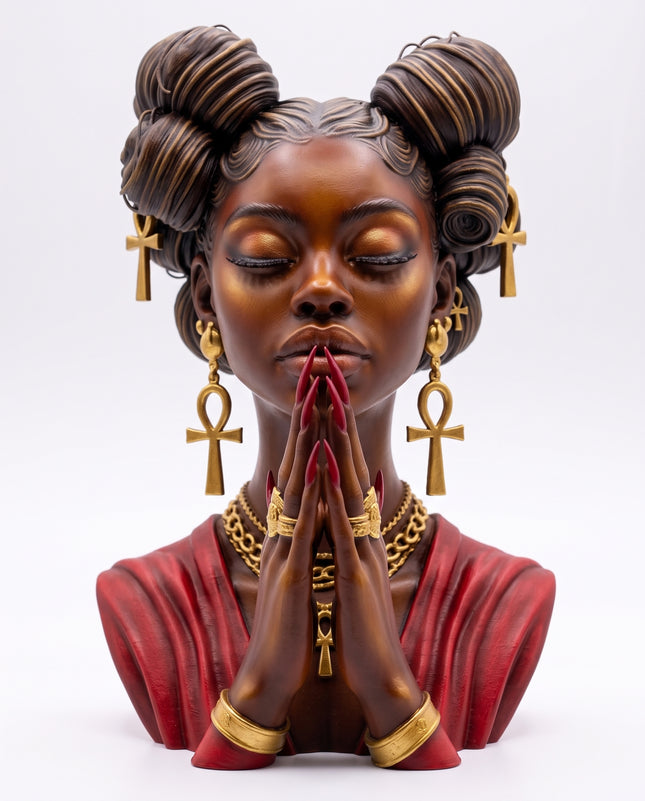 SUPERVALUECHOICE HCSEUA00102 Z-DIY Paintable 3D Resin Face Figurine | Blank Unpainted Craft for Custom Coloring & Decor