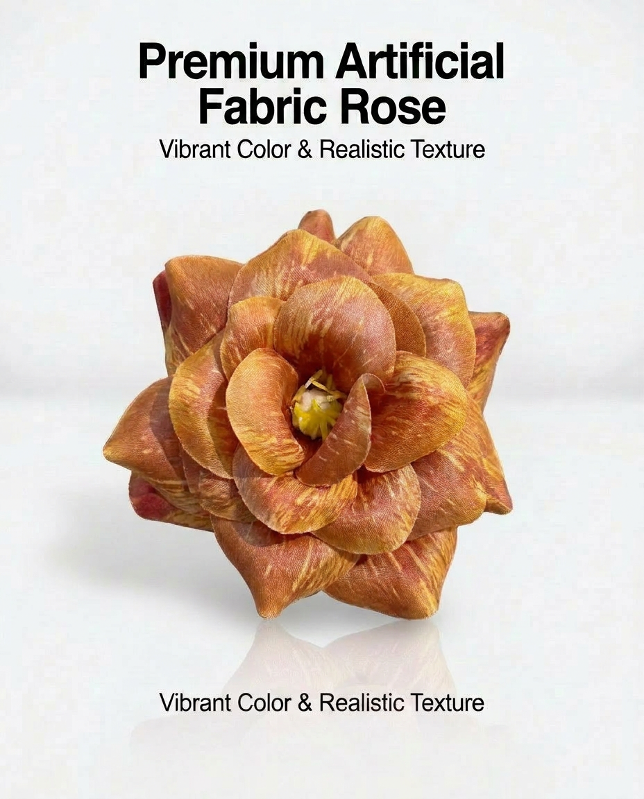SUPERVALUECHOICE HCSERA00001 Premium Fabric Artificial Rose Flower , DIY Craft Rose Patches for Brooch Making, Clothing, Hat & Hair Accessory Decoration