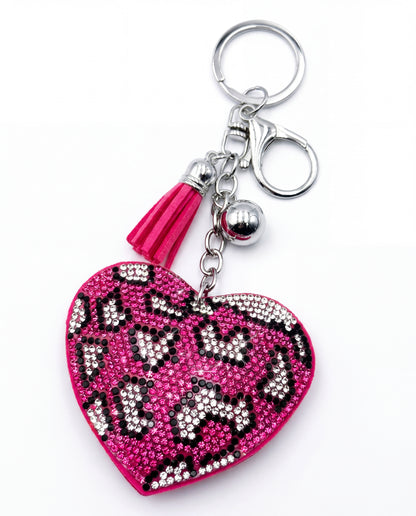 SUPERVALUECHOICE HCSESA00029 Crystal Heart Keychain and Brooch