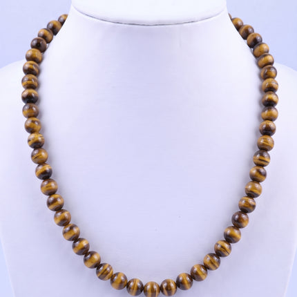 SUPERVALUECHOICE HCSEN00003 0.31 Inch Round Cat Eye Bead Single Strand Necklace 16&18 Inch With 6 Inch Extender 15 Colors Collarbone Beaded Chain Jewelry For Women