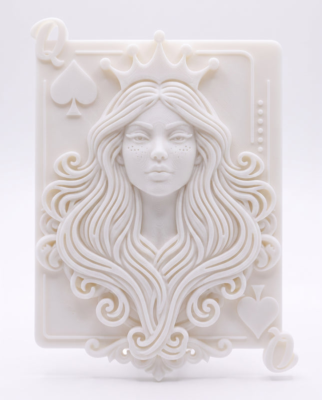 SUPERVALUECHOICE HCSEUA00170 Z-DIY Paintable 3D Resin Face Figurine | Blank Unpainted Craft for Custom Coloring & Decor