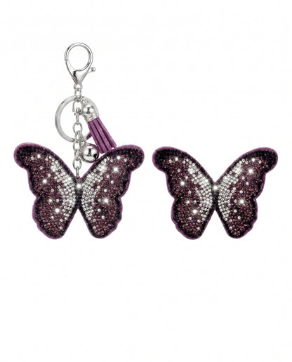 SUPERVALUECHOICE HCSESA00047 Bling Butterfly Brooch Pin & Keyring