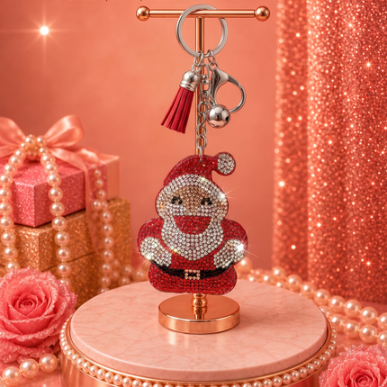 SUPERVALUECHOICE HCSESA00043 Crystal Christmas Series Keychain & Brooch