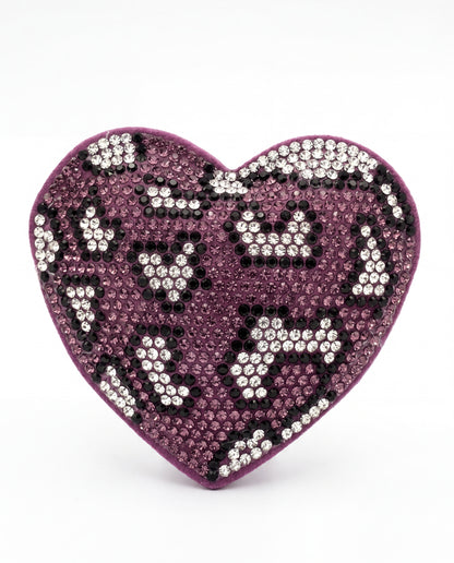 SUPERVALUECHOICE HCSESA00029 Crystal Heart Keychain and Brooch