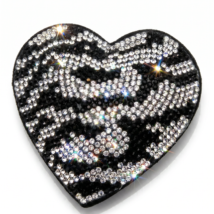 SUPERVALUECHOICE HCSESA00044 Sparkly Rhinestone Heart Bow Keychain Brooch