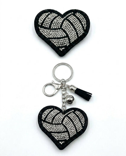 SUPERVALUECHOICE HCSESA00050 Multi-Style Crystal Heart Keychain&Brooch