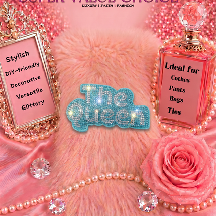 SUPERVALUECHOICE HCSESA00045 Sparkly Rhinestone The Queen Keychain&Brooch