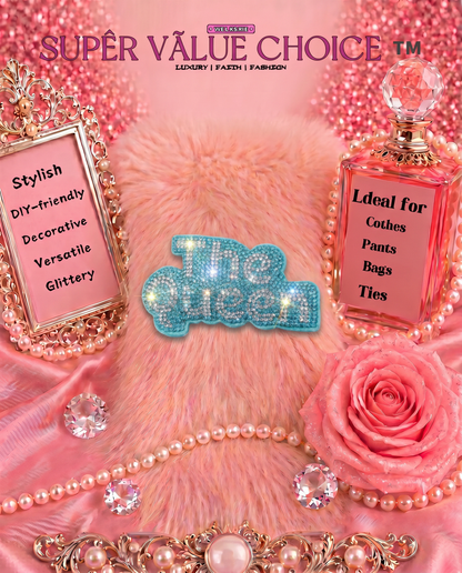 SUPERVALUECHOICE HCSESA00045 Sparkly Rhinestone The Queen Keychain&Brooch
