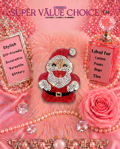 SUPERVALUECHOICE HCSESA00043 Crystal Christmas Series Keychain & Brooch