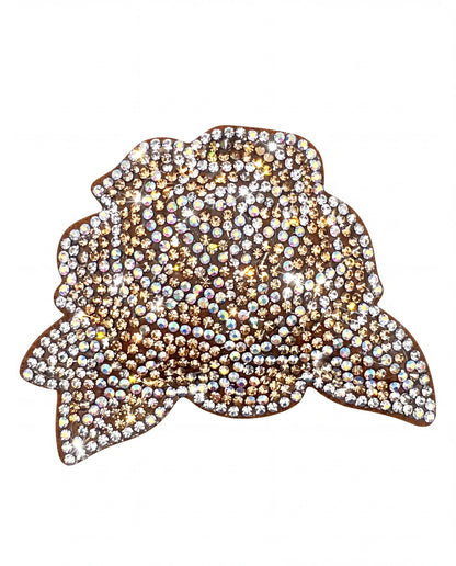 SUPERVALUECHOICE HCSESA00038 Sparkly Rhinestone Rose Keychain & Brooch