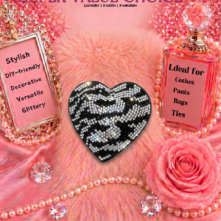 SUPERVALUECHOICE HCSESA00044 Sparkly Rhinestone Heart Bow Keychain Brooch
