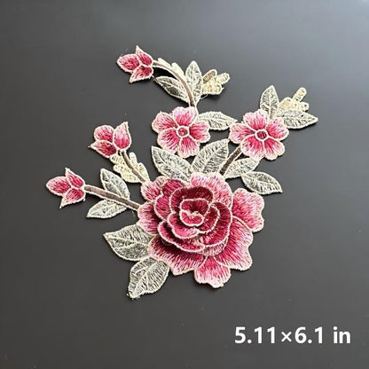 SUPERVALUECHOICE HCSEYB00103 Floral Embroidered Fabric Patches