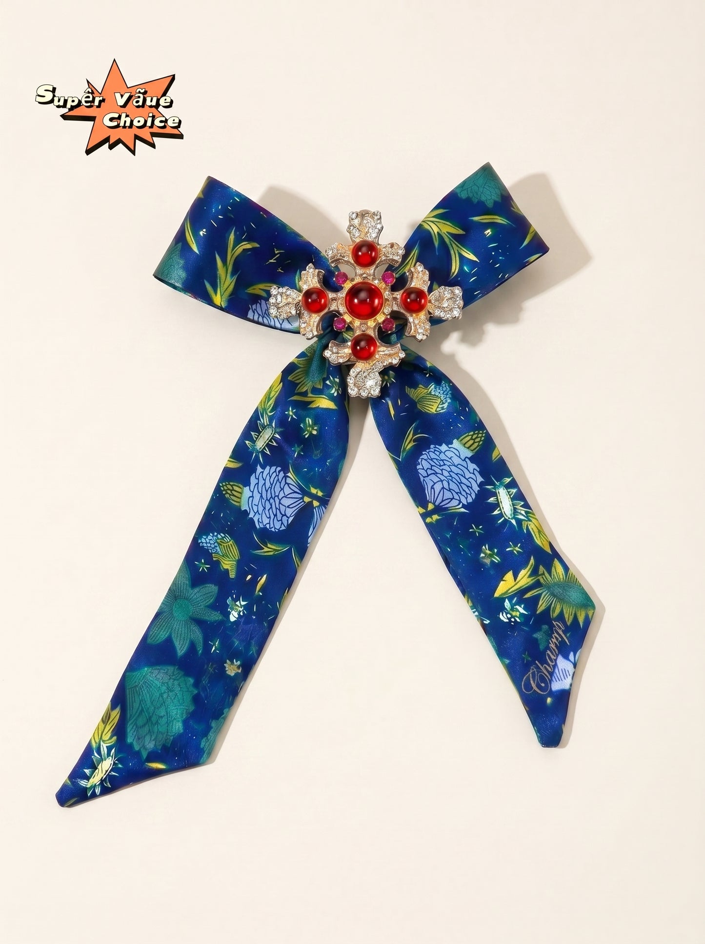 SUPERVALUECHOICE HCSESA00004 Blue Sunflower Brooch