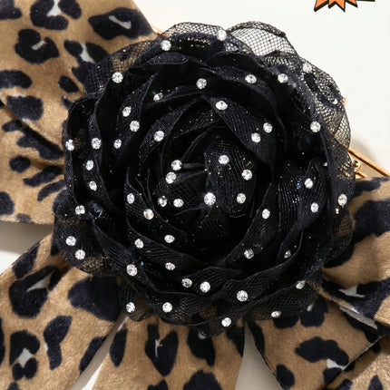 SUPERVALUECHOICE HCSESA00002 Leopard-Print Flower Brooch