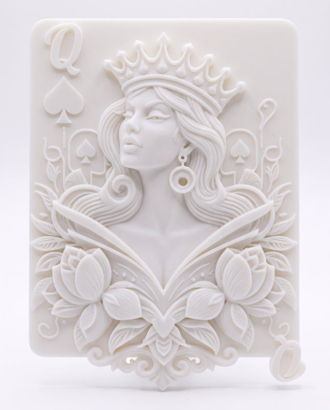 SUPERVALUECHOICE HCSEUA00163 Z-DIY Paintable 3D Resin Face Figurine | Blank Unpainted Craft for Custom Coloring & Decor