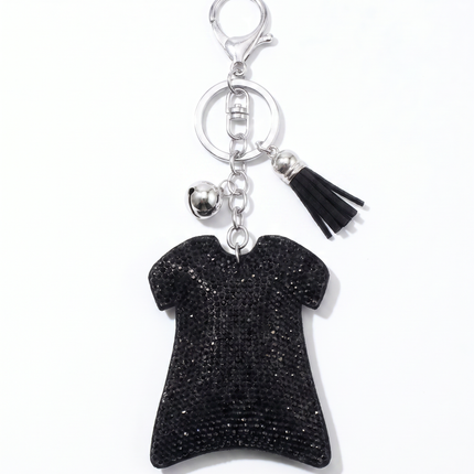 SUPERVALUECHOICE HCSESA00046 Sparkly Rhinestone Cross T-shirt Keychain & Brooch