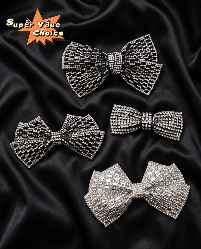 SUPERVALUECHOICE CHRISTMAS HCSEYD00048  Sparkly Crystal Bow Patch