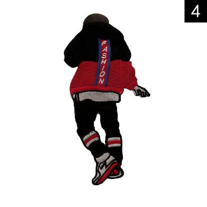 SUPERVALUECHOICE HCSEYSB00106 Stylish Cartoon Fashion Girl Embroidered Iron On Patches Clothing DIY Decor Appliques
