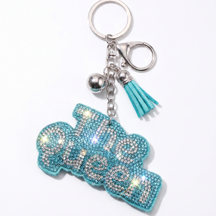SUPERVALUECHOICE HCSESA00045 Sparkly Rhinestone The Queen Keychain&Brooch