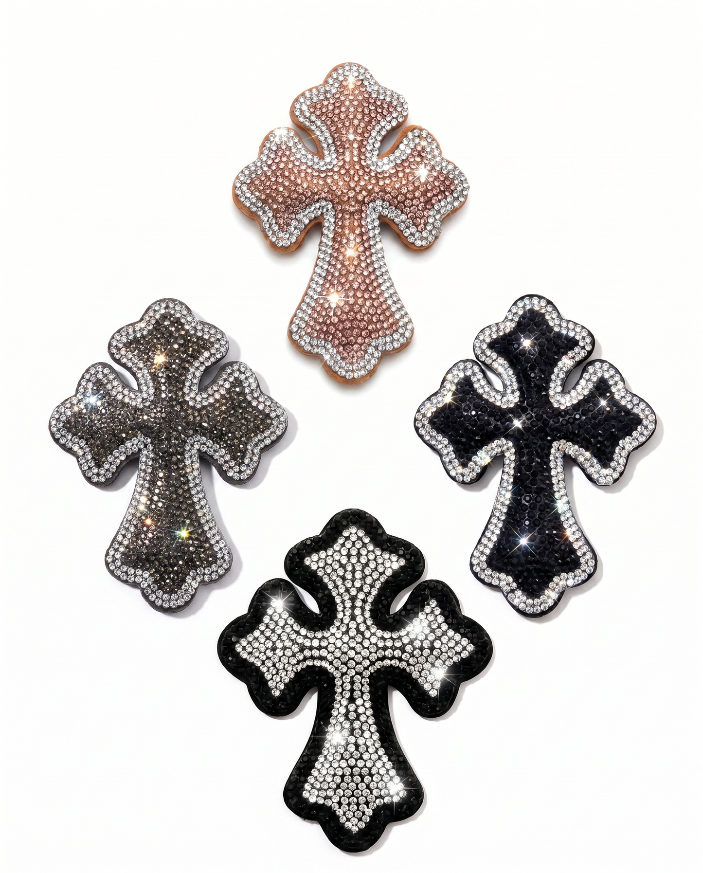 SUPERVALUECHOICE HCSESA00024 Rhinestone Cross Keychain & Brooch