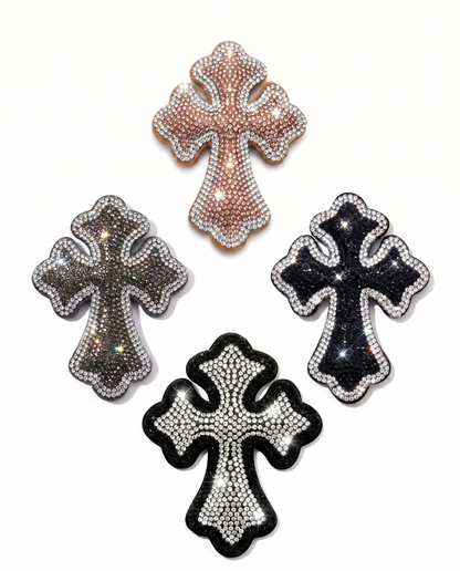 SUPERVALUECHOICE HCSESA00024 Rhinestone Cross Keychain & Brooch