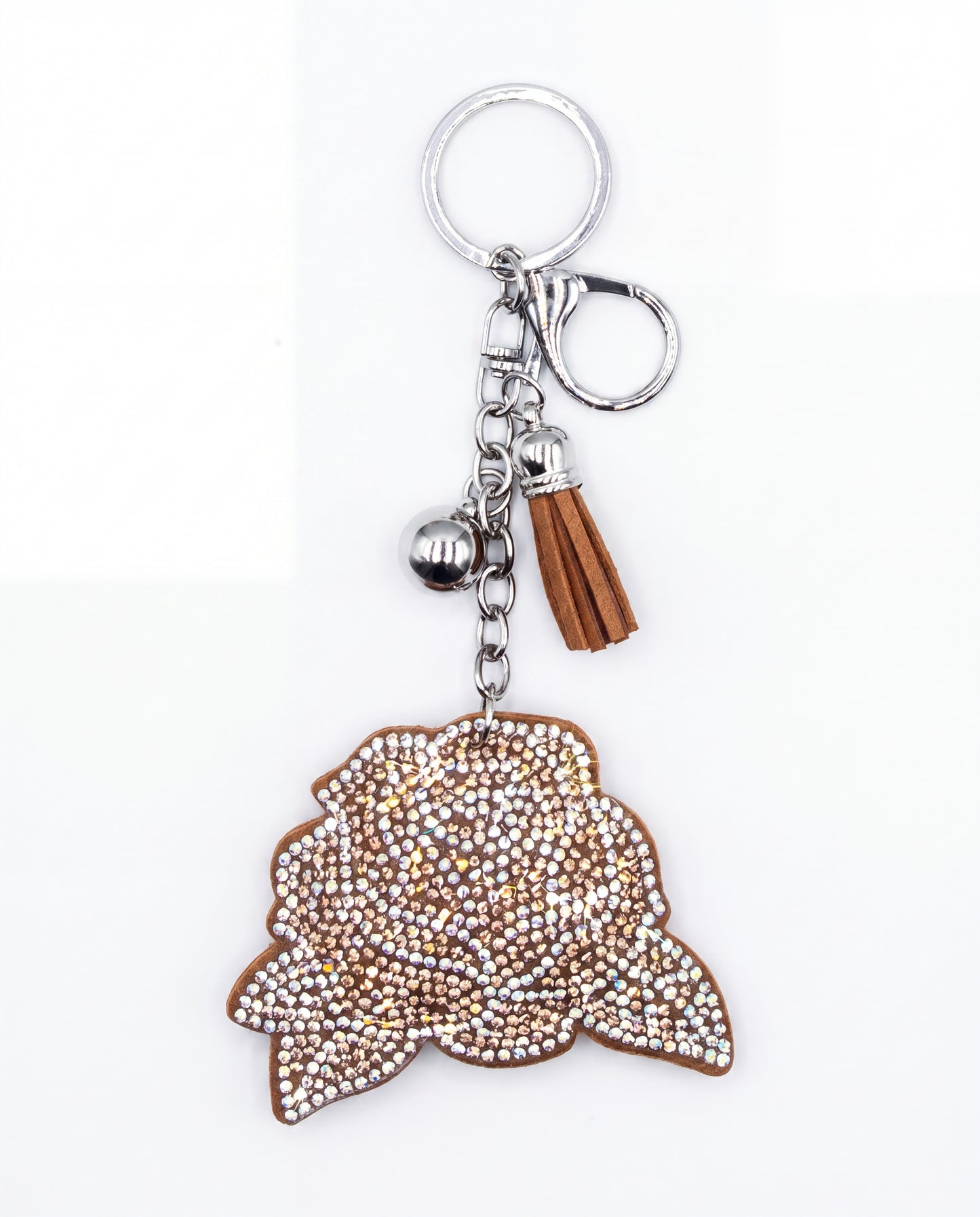 SUPERVALUECHOICE HCSESA00038 Sparkly Rhinestone Rose Keychain & Brooch