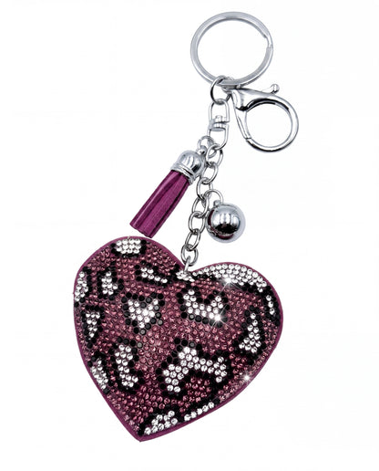 SUPERVALUECHOICE HCSESA00029 Crystal Heart Keychain and Brooch