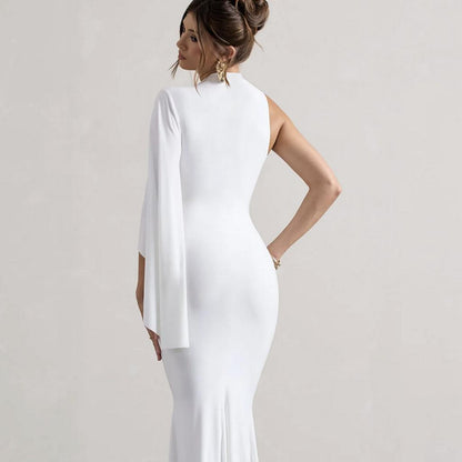 SVCD000098 Women's Plain Dress, Lace Up Dress, Party Dress, Tie Front Dress, Elegant Square Neck Midi Dress, Birthday Dresses, Dresses for Women, Women's Clothing