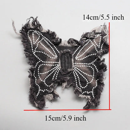SUPERVALUECHOICE HCSEYE00005 Butterfly Embroidered Patches DIY Clothing Bags Sewing on Appliques Accessories