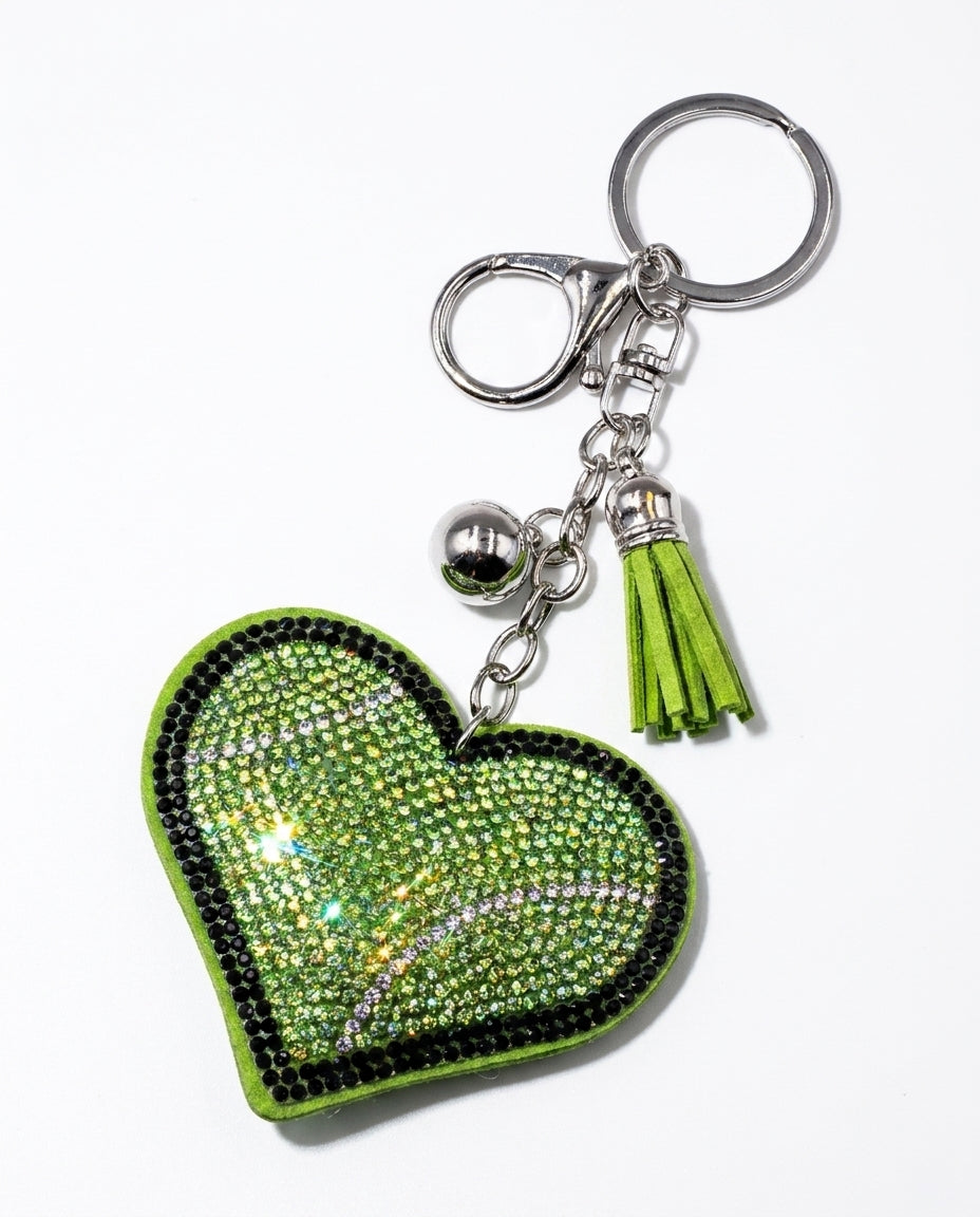 SUPERVALUECHOICE HCSESA00050 Multi-Style Crystal Heart Keychain&Brooch