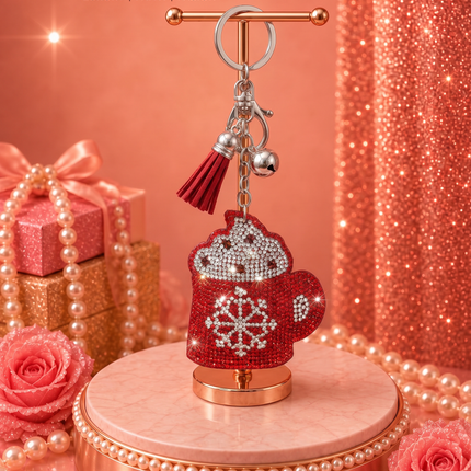 SUPERVALUECHOICE HCSESA00043 Crystal Christmas Series Keychain & Brooch