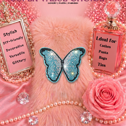 SUPERVALUECHOICE HCSESA00047 Bling Butterfly Brooch Pin & Keyring