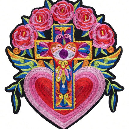 SUPERVALUECHOICE HCSEYB00139 Large Flower clothing patch