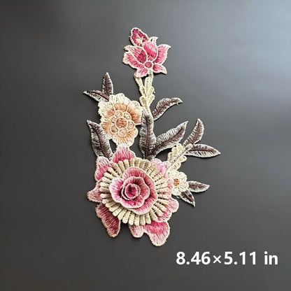 SUPERVALUECHOICE HCSEYB00103 Floral Embroidered Fabric Patches