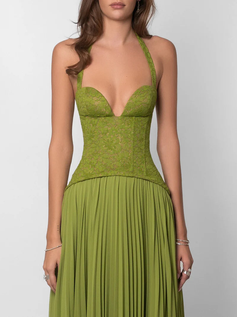 SUPERVALUECHOICE HCSEAA00028 Green Emerald Corset Maxi Gown