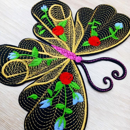 SUPERVALUECHOICE HCSEYB00084 Butterfly Embroidered Fabric Patches 5.51'' X 7.48''