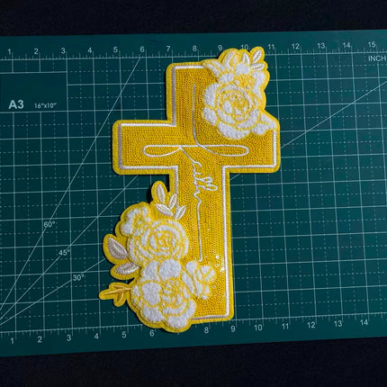 SUPERVALUECHOICE HCSEYH00002  Large Faith   Large size iron-on patches. 9in