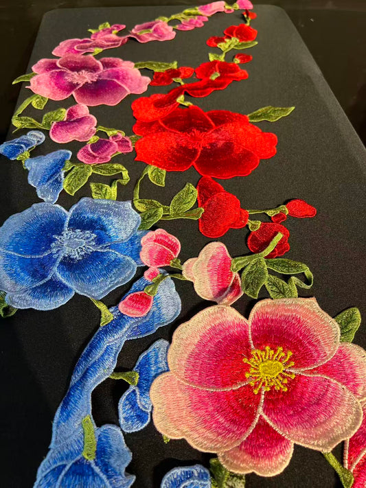 SUPERVALUECHOICE HCSEYB00059 Floral Embroidered Fabric Patches