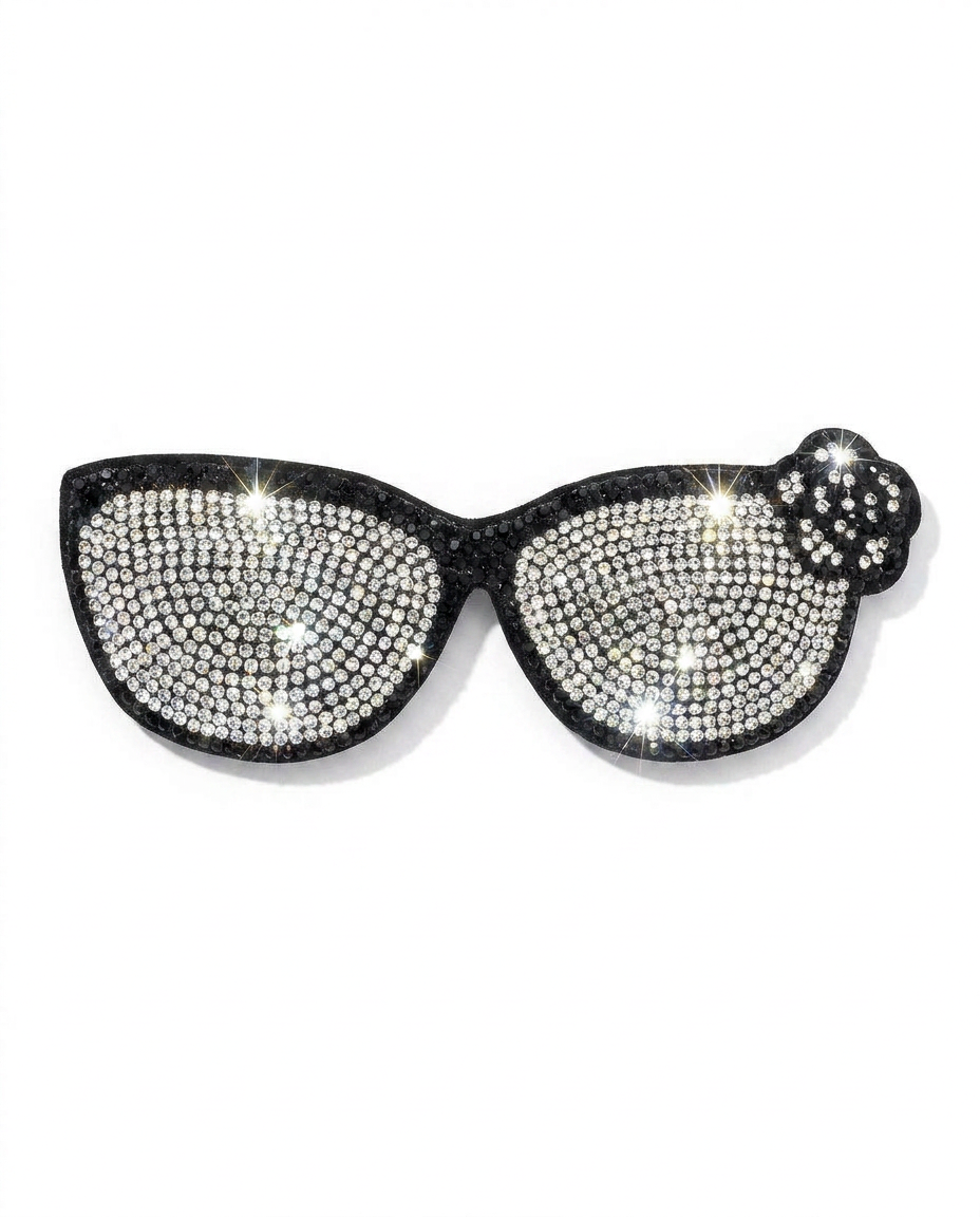 SUPERVALUECHOICE HCSESA00065 Sparkly Crystal Sunglasses Brooch & Keyring