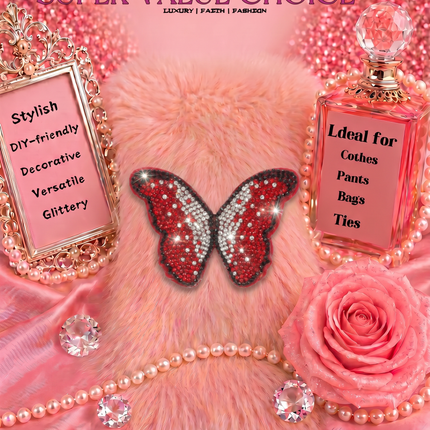 SUPERVALUECHOICE HCSESA00047 Bling Butterfly Brooch Pin & Keyring