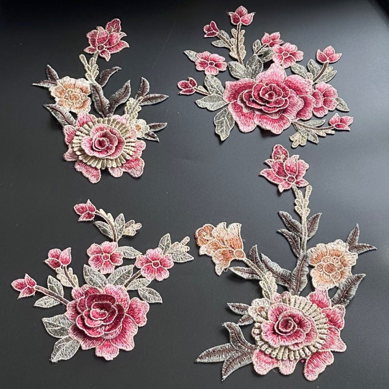 SUPERVALUECHOICE HCSEYB00103 Floral Embroidered Fabric Patches