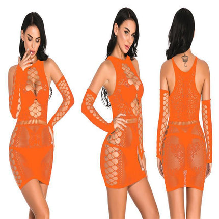 SVCL000069 Sexy cut-out lace tulle fashion dress