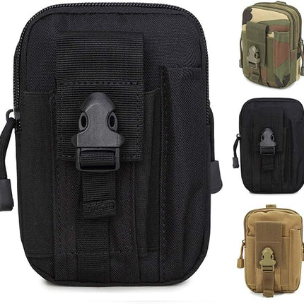 SuperValueChoice HCSEFA00060  Tactical Belt Bag, Nylon Molle EDC Gadget Utility Cell Phone Bag for Hiking Travel Sport Outdoor, Camouflage