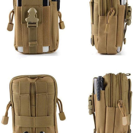 SuperValueChoice HCSEFA00060  Tactical Belt Bag, Nylon Molle EDC Gadget Utility Cell Phone Bag for Hiking Travel Sport Outdoor, Camouflage