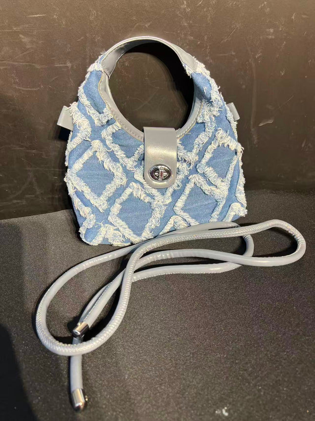 SuperValueChoice HCSEFA00013 DIY Denim single purse 7.08''×7.87''