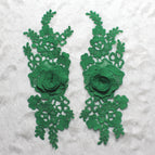 Green / 1 pair (2-piece set)