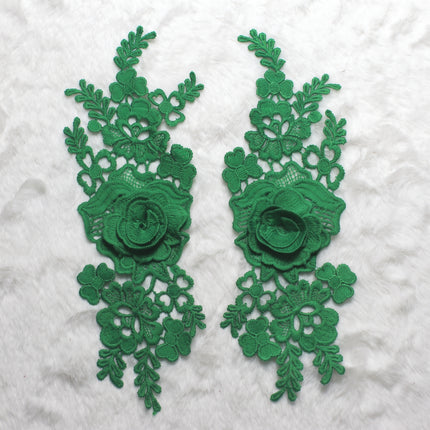 SUPERVALUECHOICE HCSEYB00136 Pair of Floral Embroidery Patches Matching Set