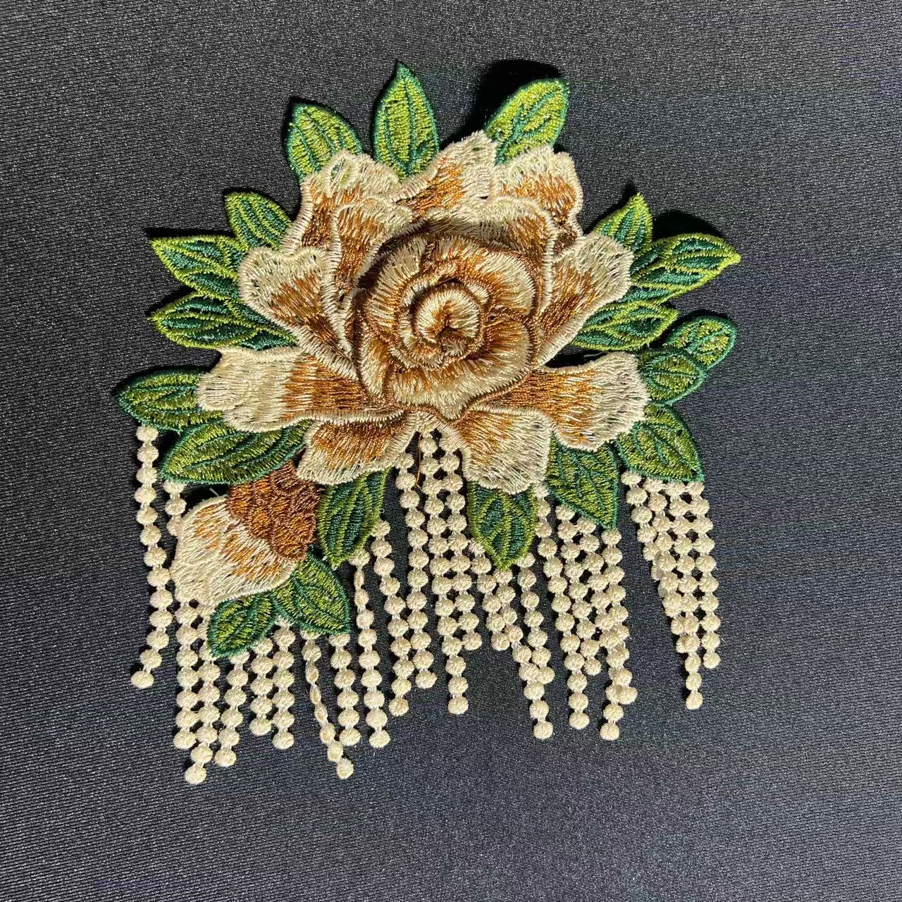 SUPERVALUECHOICE HCSEYB00070 Floral Embroidered Fabric Patches
