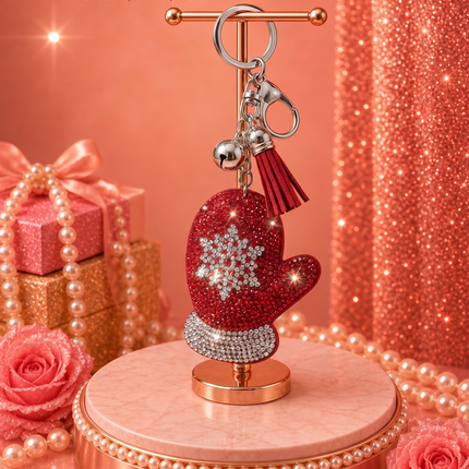 SUPERVALUECHOICE HCSESA00043 Crystal Christmas Series Keychain & Brooch