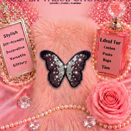 SUPERVALUECHOICE HCSESA00047 Bling Butterfly Brooch Pin & Keyring